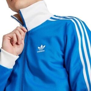 NWOT adidas BeckenBauer collection Blue Lightweight Jacket
